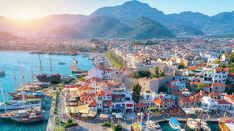 Marmaris'te gören fotoğraf çektiriyor 1